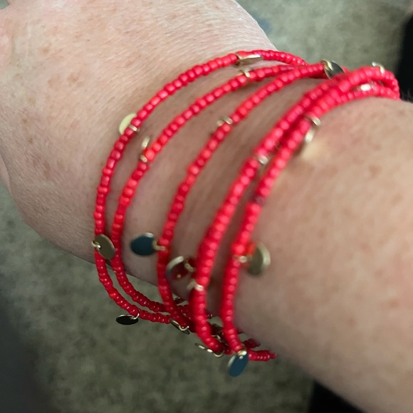 Nordstrom Red & Gold bracelet - Picture 2 of 2